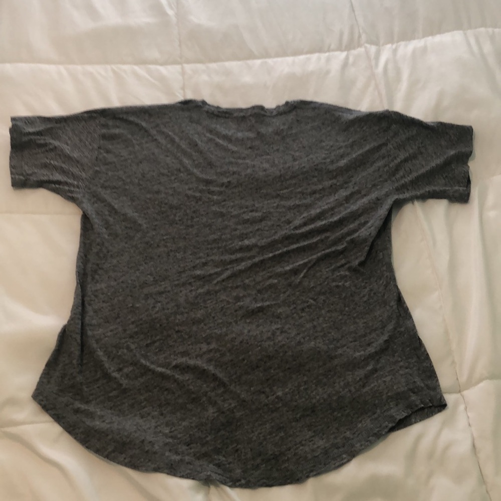 Madewell heather grey T-shirt with high low front - Picture 7 of 7